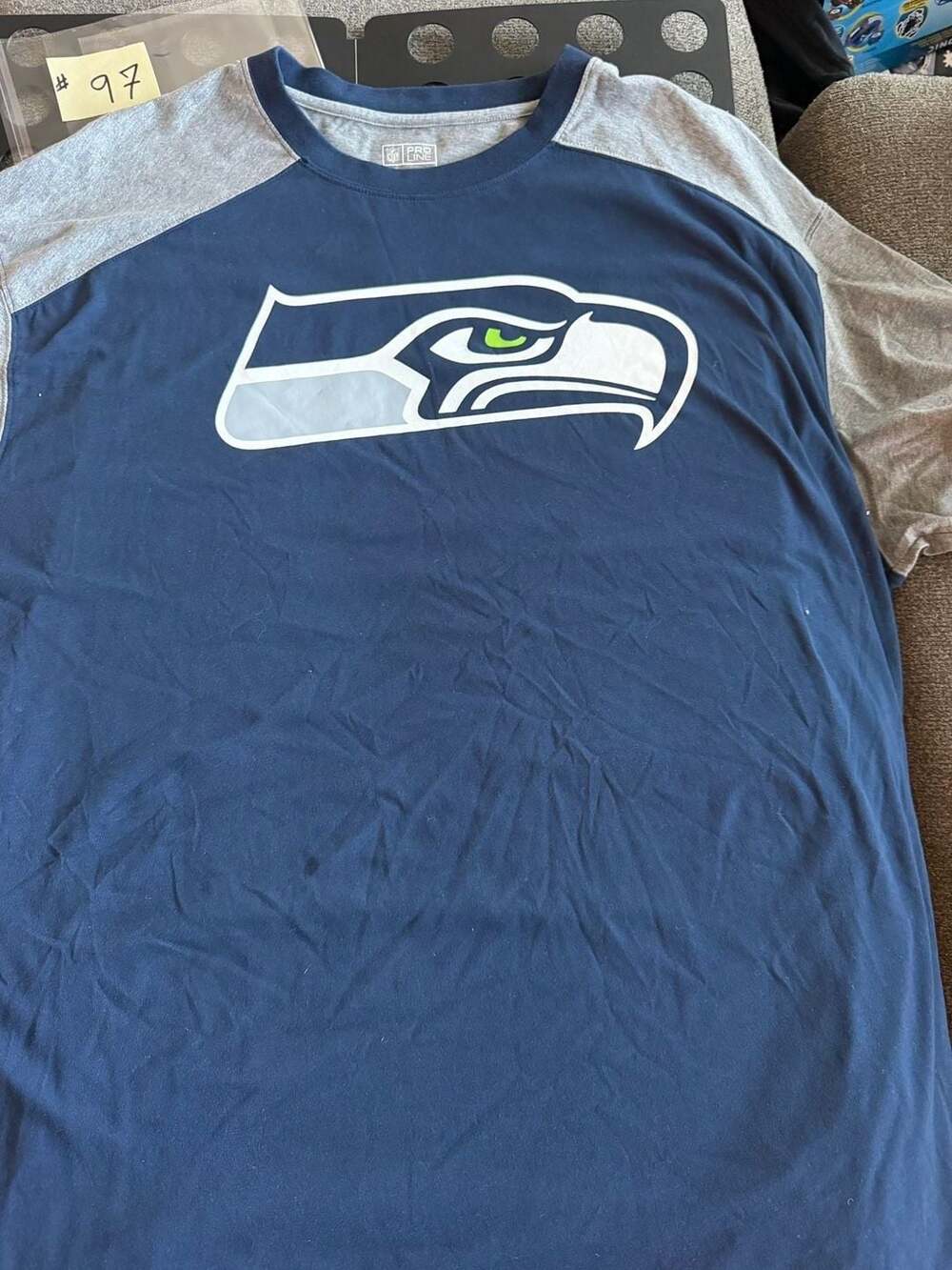 Fanatics NFL Pro Line Seattle Seahawks T-Shirt Size 3XLB Navy Blue